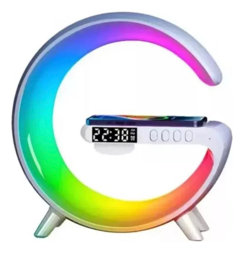 Lámpara De Mesa Rgb Parlante Bluetooth Cargador Inalámbrico