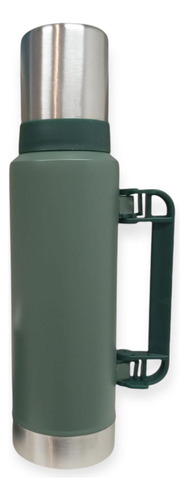 Termo Acero Inoxidable 1,3 Litro Con Mate 260ml Y Manija
