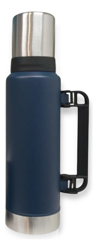 Termo Acero Inoxidable 1,3 Litro Con Mate 260ml Y Manija