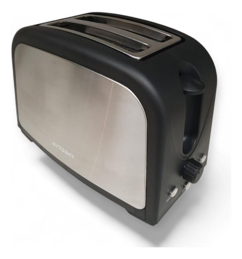 Tostadora Eléctrica 2 Rodajas De Pan 800 Watts 7 Niveles