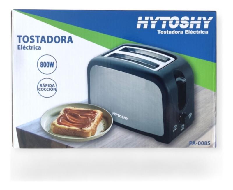 Tostadora Eléctrica 2 Rodajas De Pan 800 Watts 7 Niveles