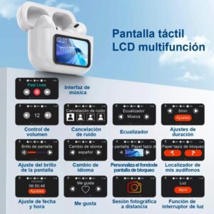 Auricular Con Pantalla Blanco A9PROAPP