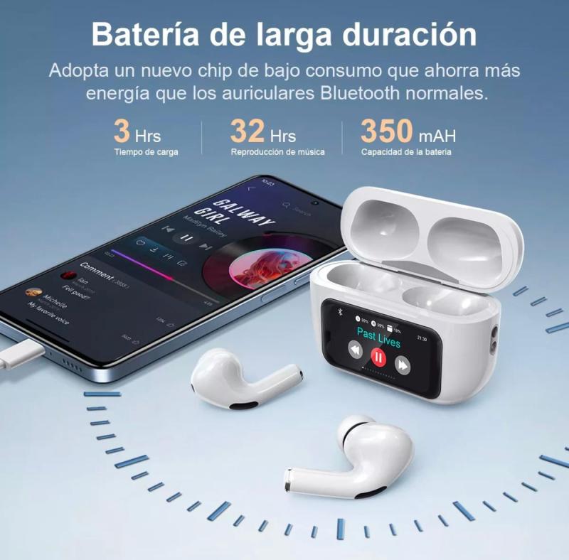 Auricular Con Pantalla Blanco A9PROAPP